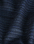 Navy Shiny Striped Jacquard 96927