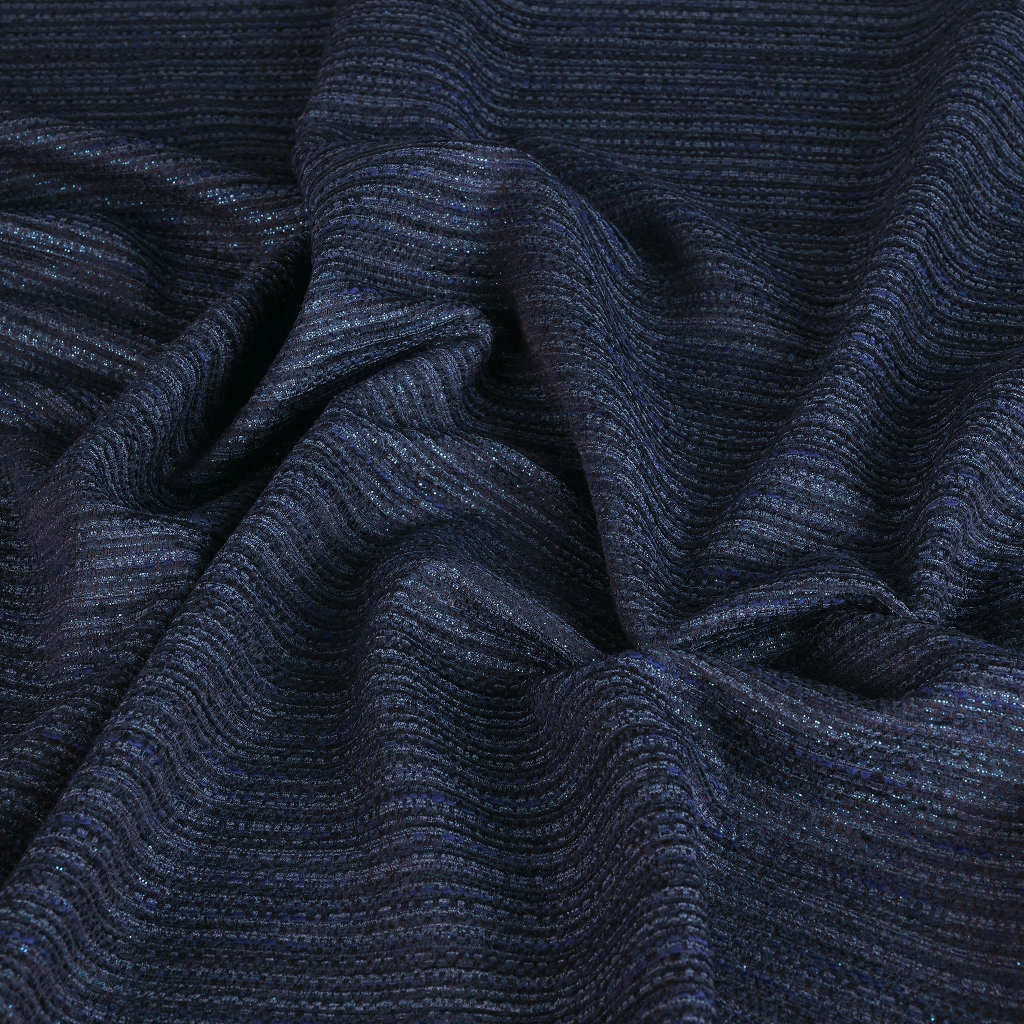 Navy Shiny Striped Jacquard 96927