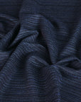 Navy Shiny Striped Jacquard 96927