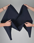 Navy Stretchy Cotton Fabric 540