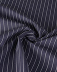 Navy Striped Poplin 3276