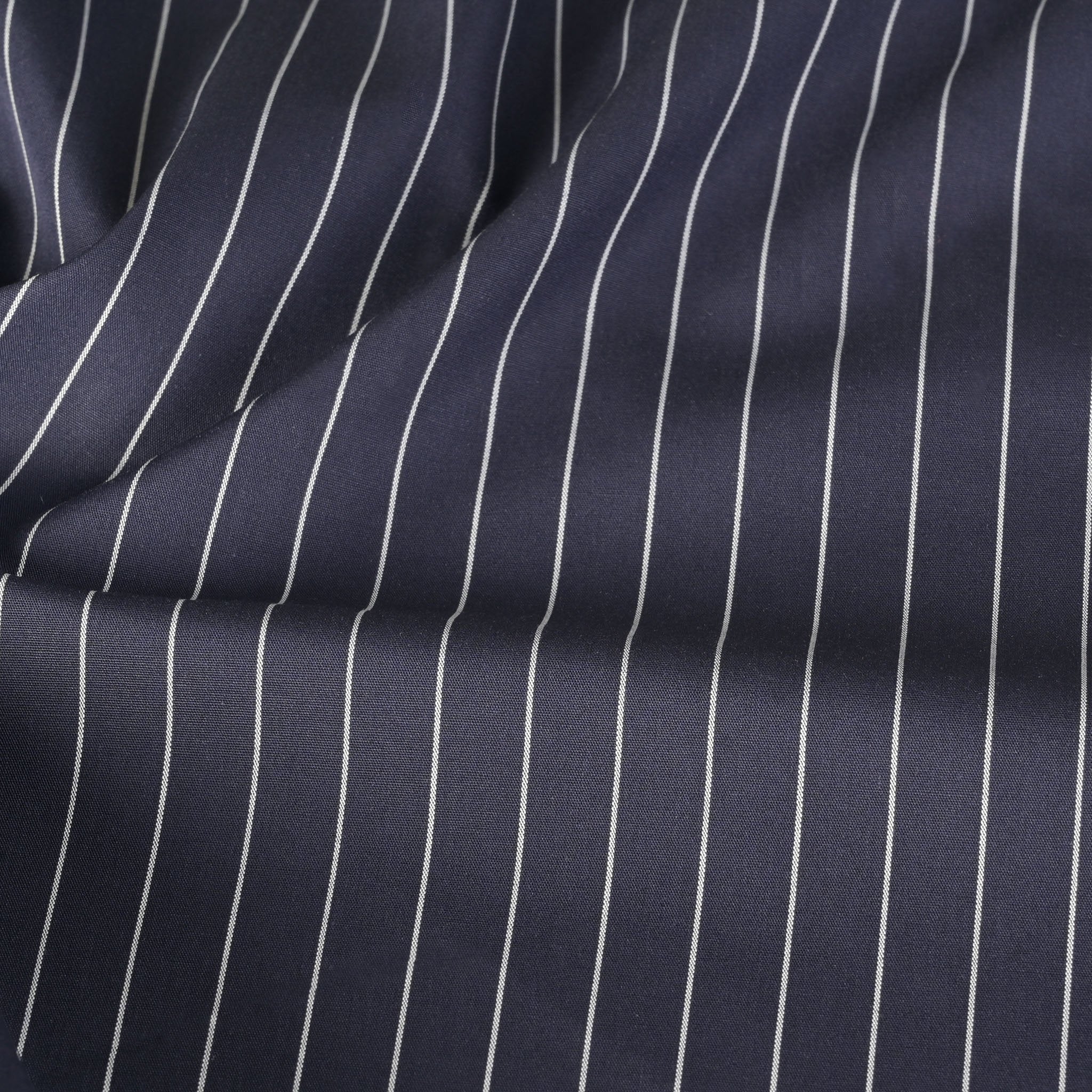 Navy Striped Poplin 3276