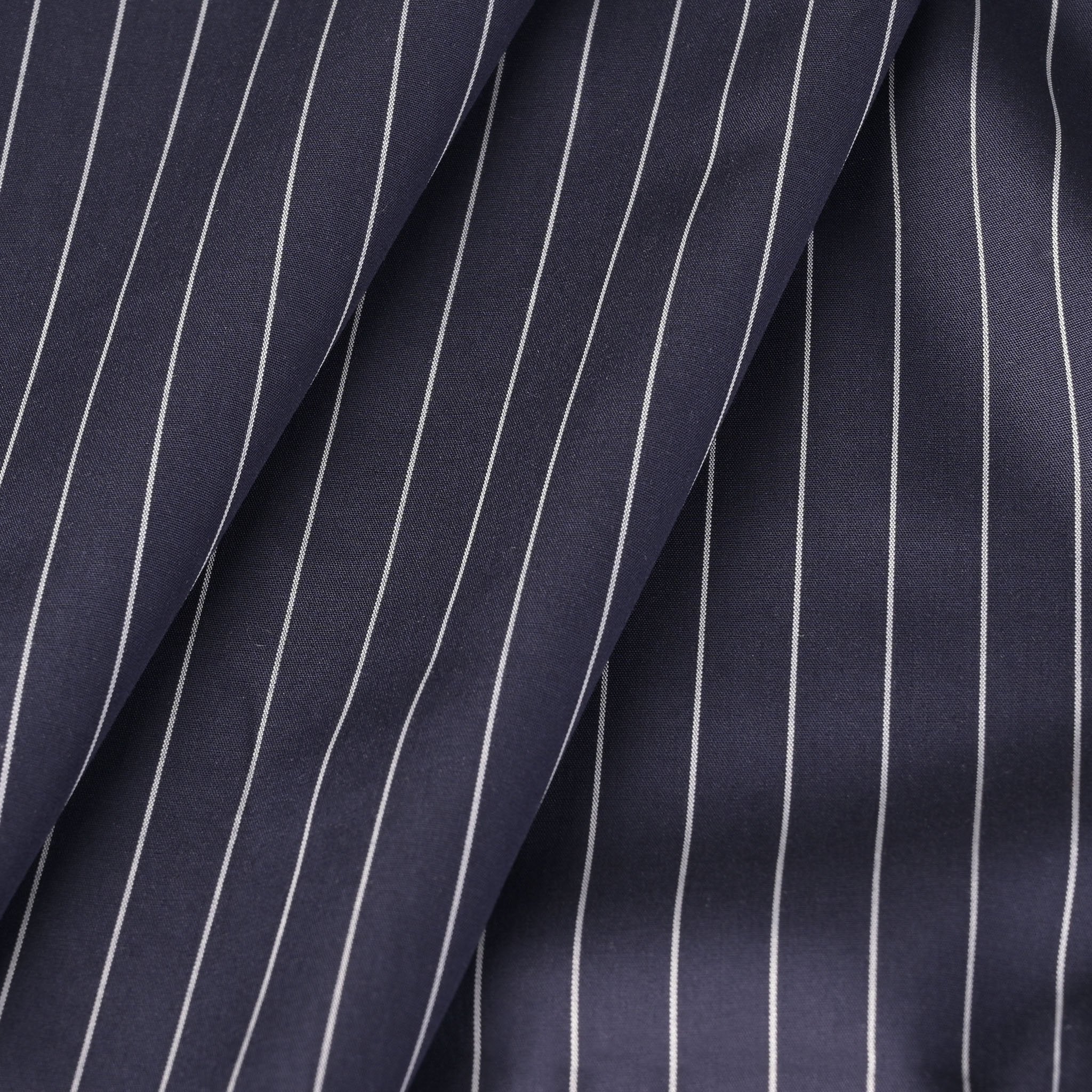 Navy Striped Poplin 3276