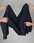 Navy Striped Shirting Fabric 3518