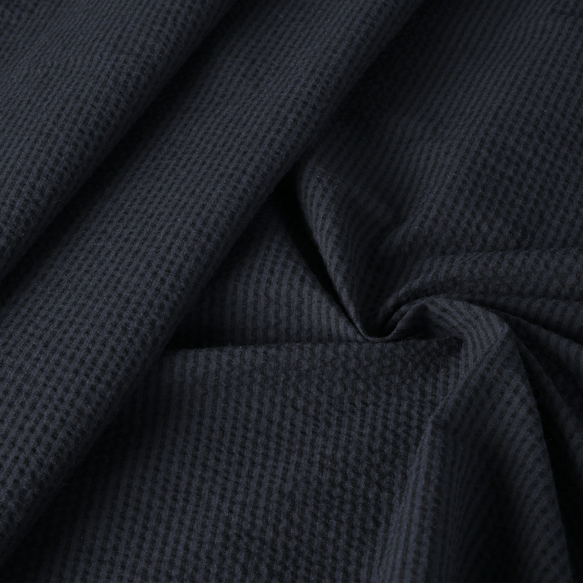 Navy Striped Shirting Fabric 3518