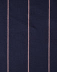 Navy Striped Suiting Fabric 3954