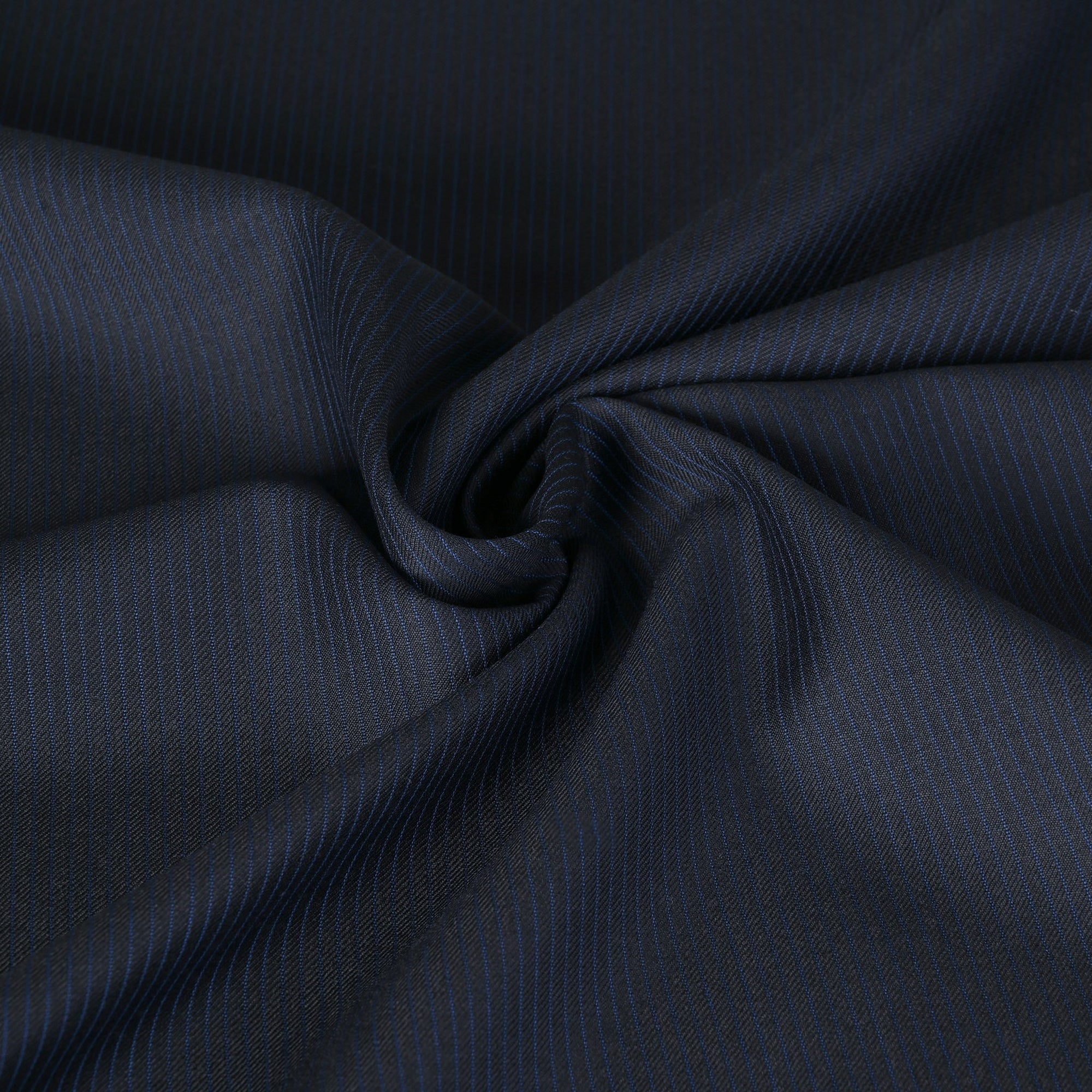 Navy Stripped Suiting Fabric 3990