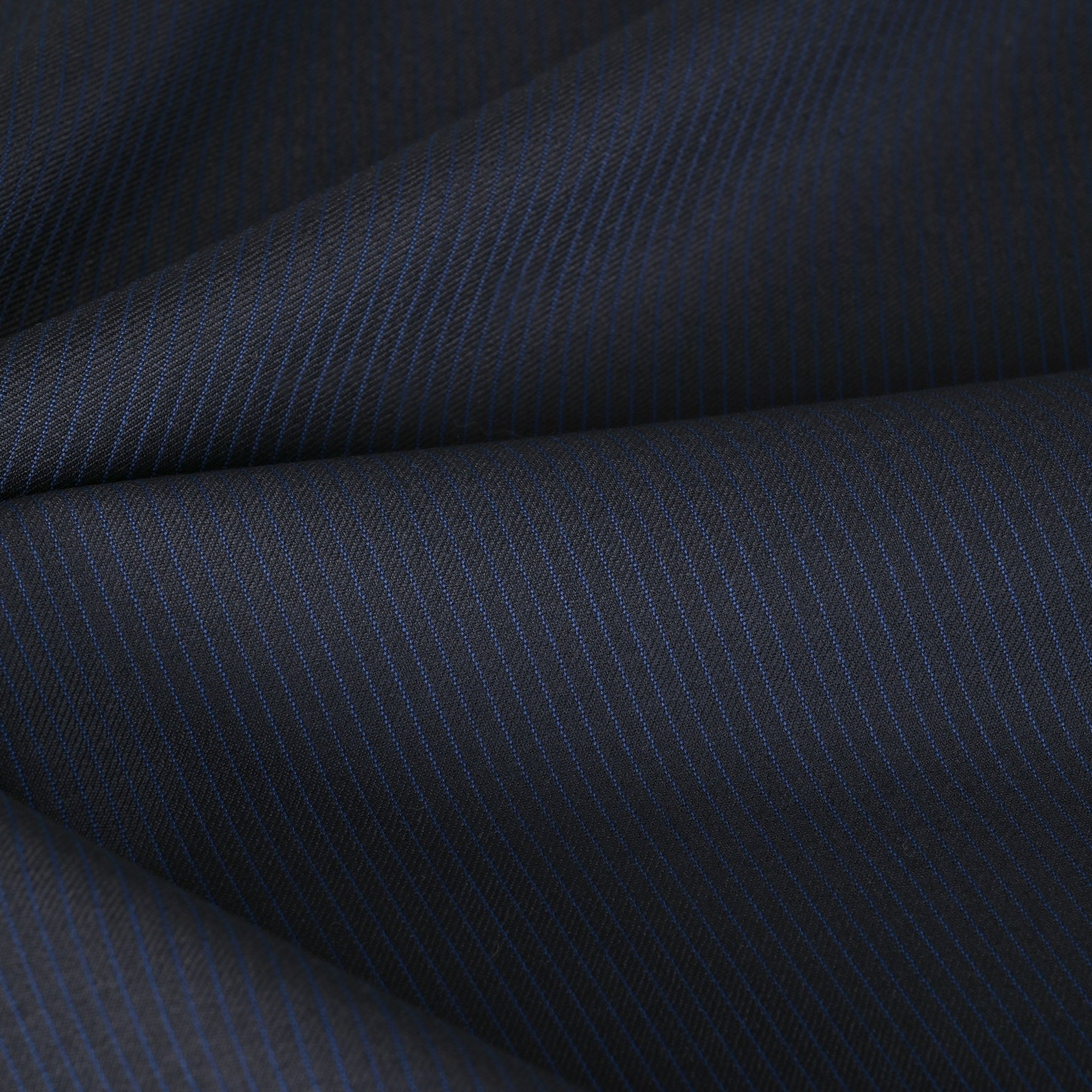 Navy Stripped Suiting Fabric 3990