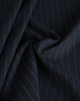 Navy Suiting Pinstripe Fabric 5360