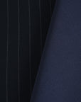 Navy Suiting Pinstripe Fabric 5360