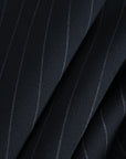 Navy Suiting Pinstripe Fabric 5360