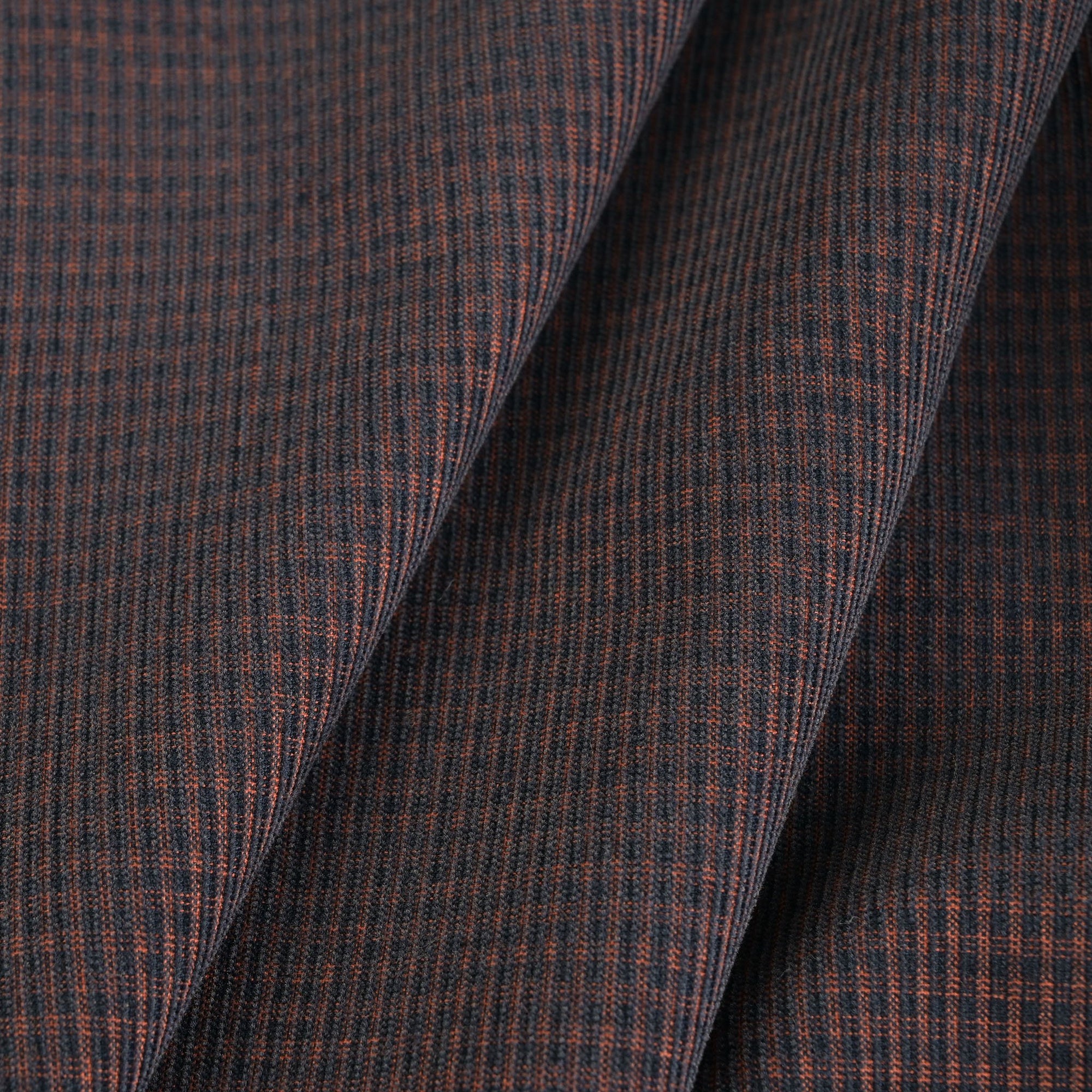 Navy and Orange Corduroy Fabric 3733