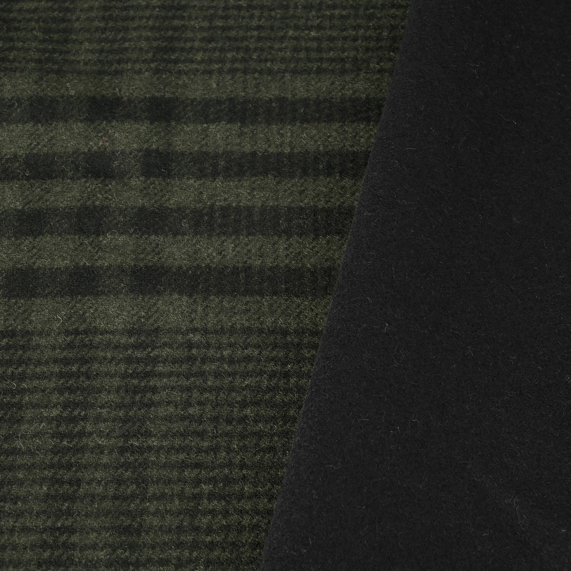 Olive Green Check Coating Fabric 7972
