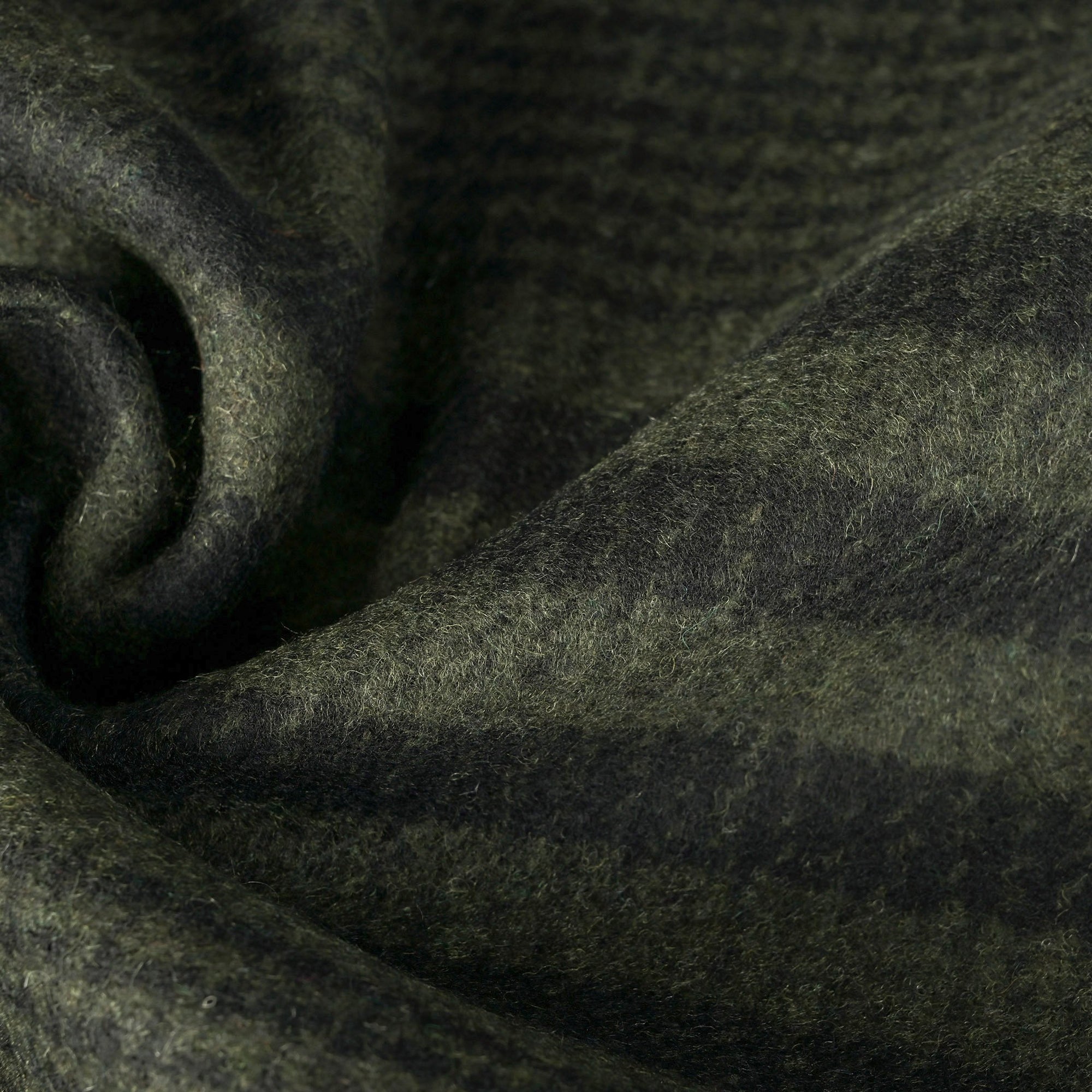 Olive Green Check Coating Fabric 7972