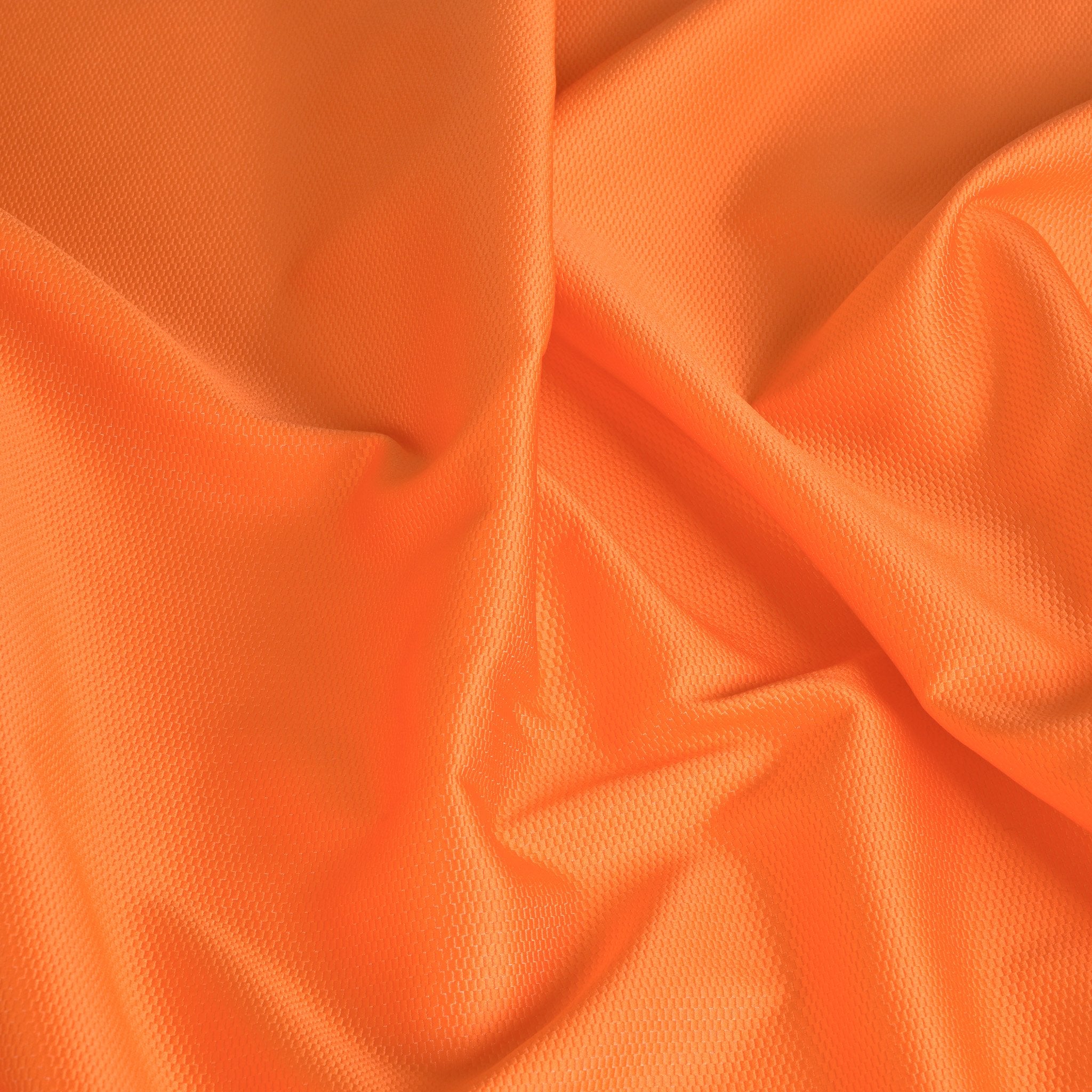 Orange Micro Jacquard Fabric 97100