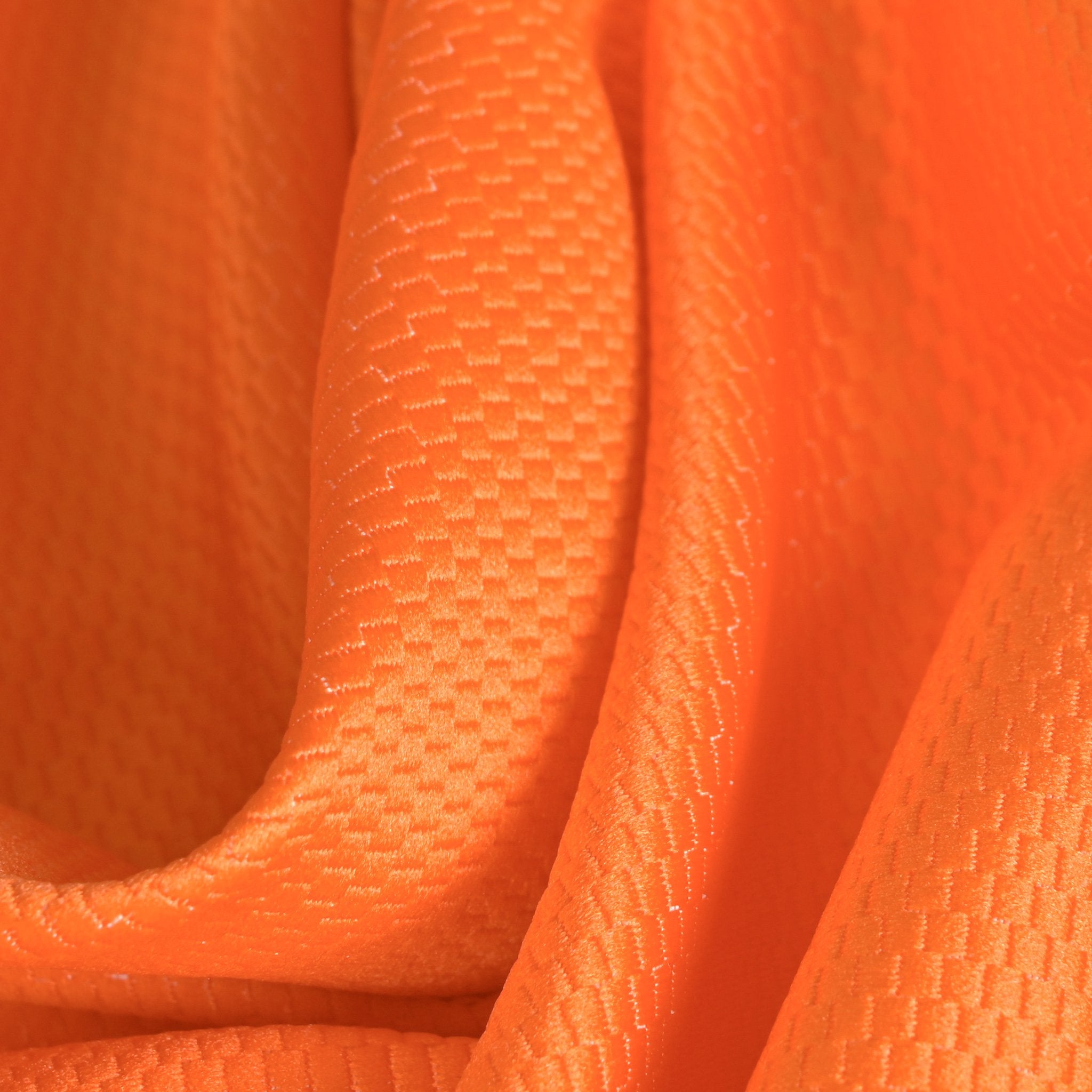 Orange Micro Jacquard Fabric 97100