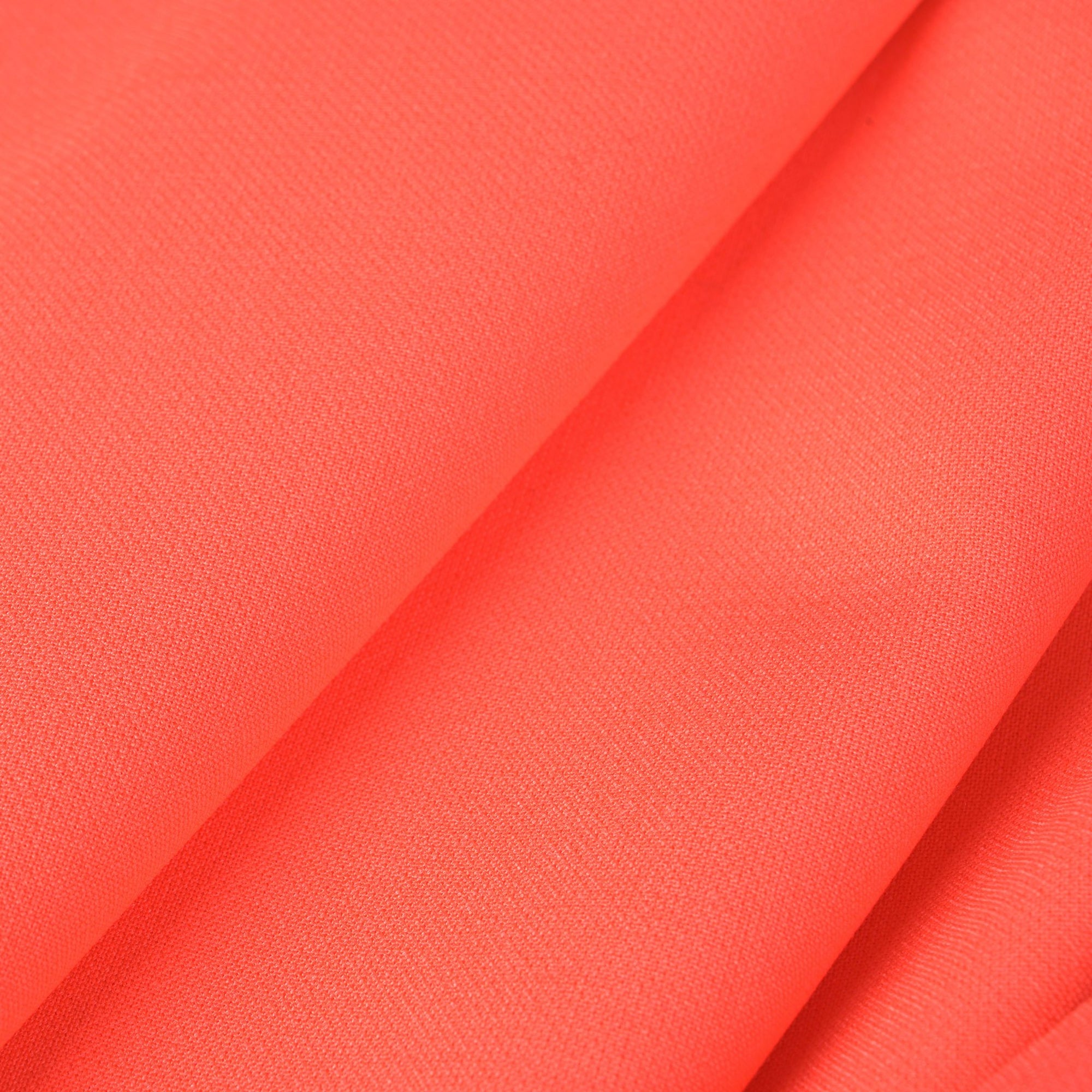 Orange Neon Double Weave Fabric 2545