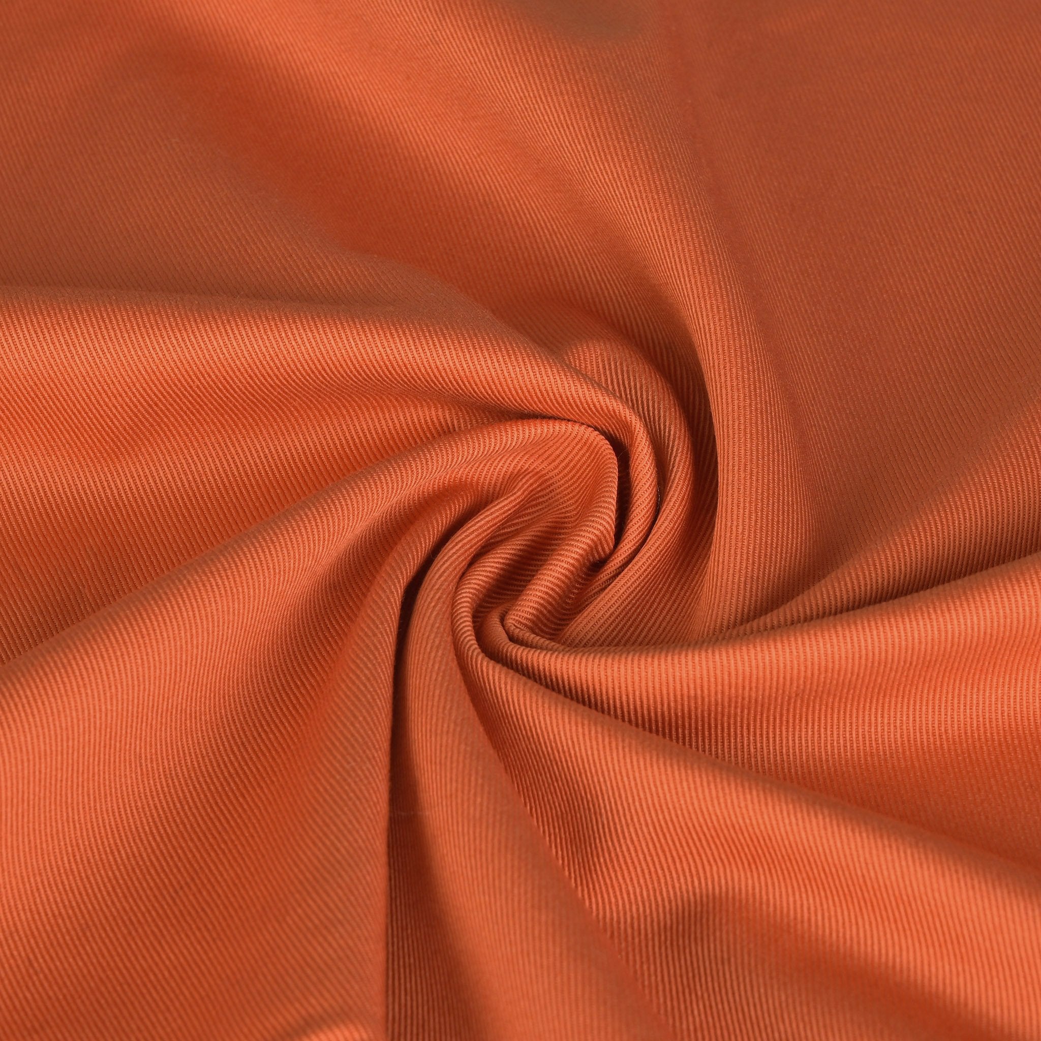 Orange Twill Fabric 3727