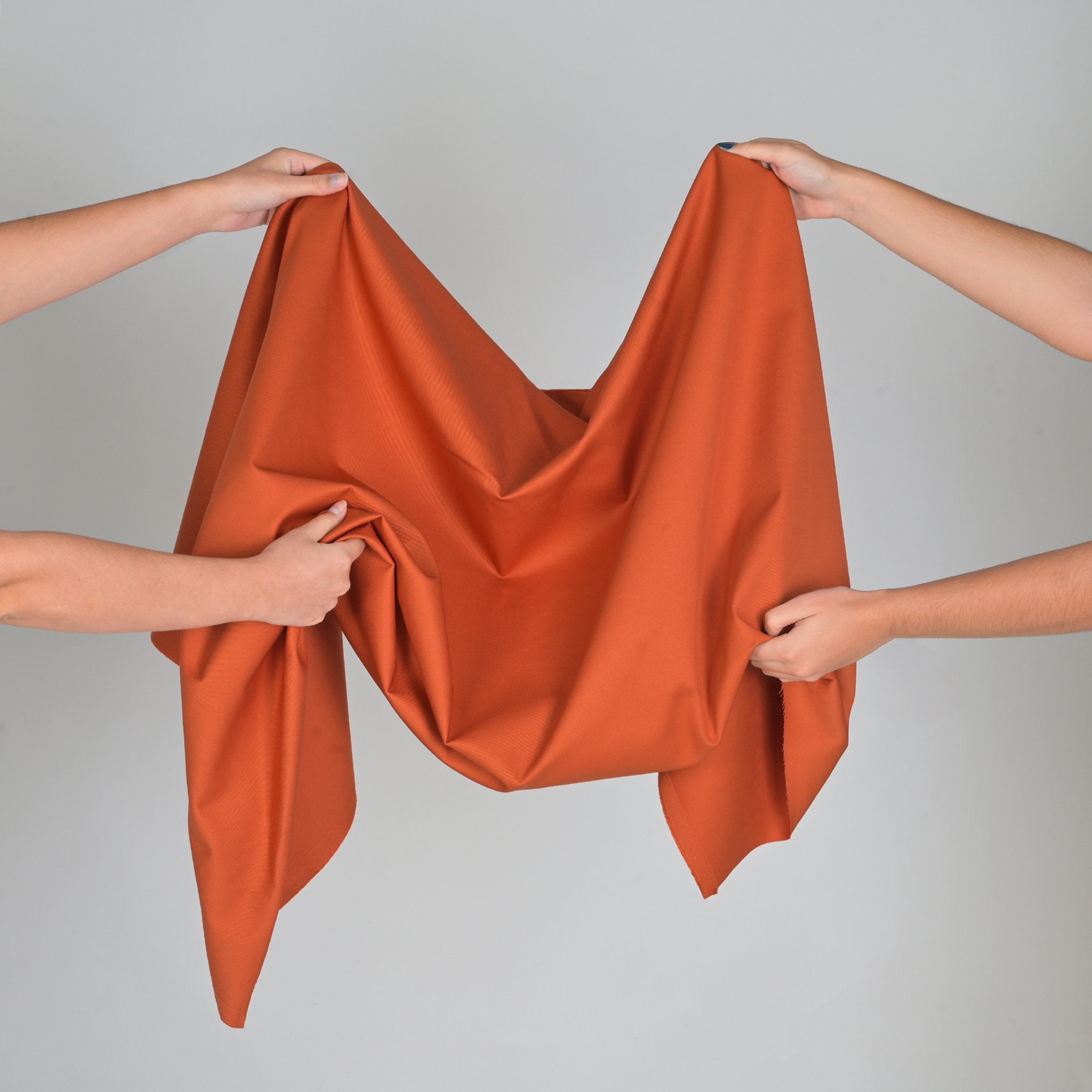 Orange Twill Fabric 3727