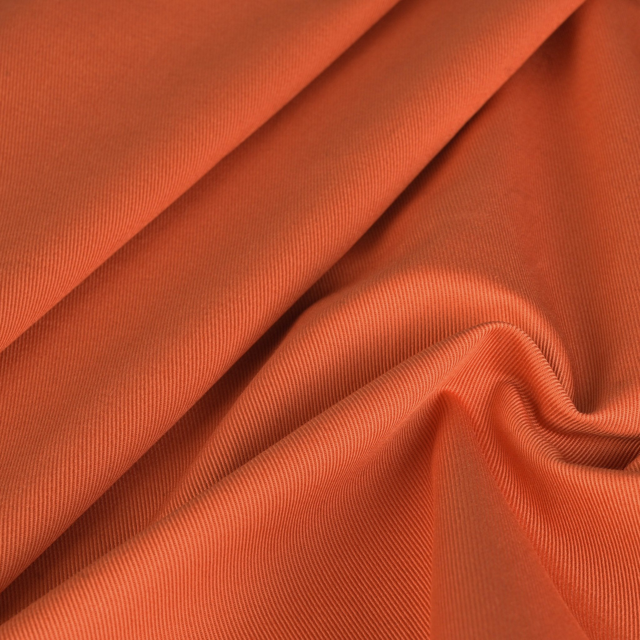 Orange Twill Fabric 3727