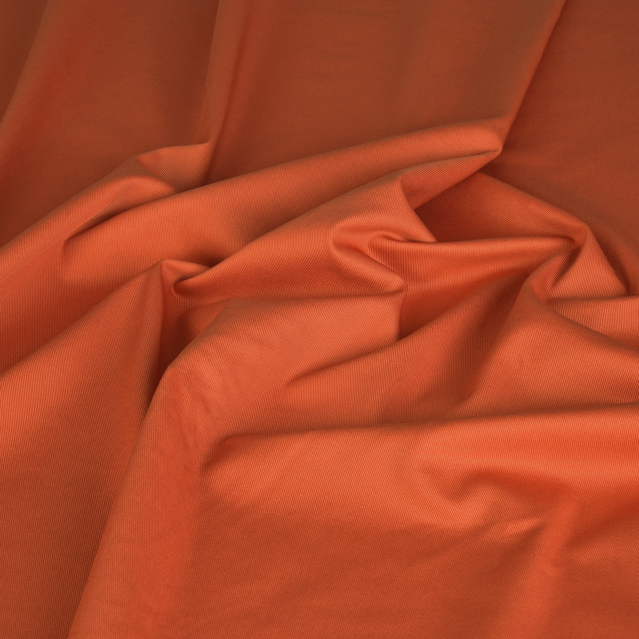 Orange Twill Fabric 3727