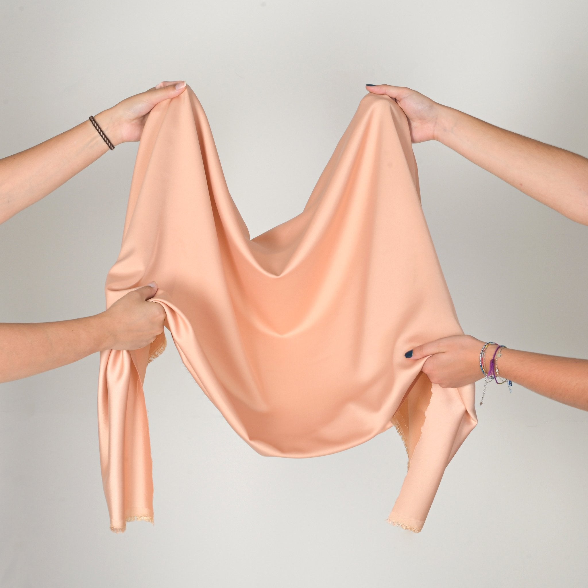 Peach Satin Fabric 98883