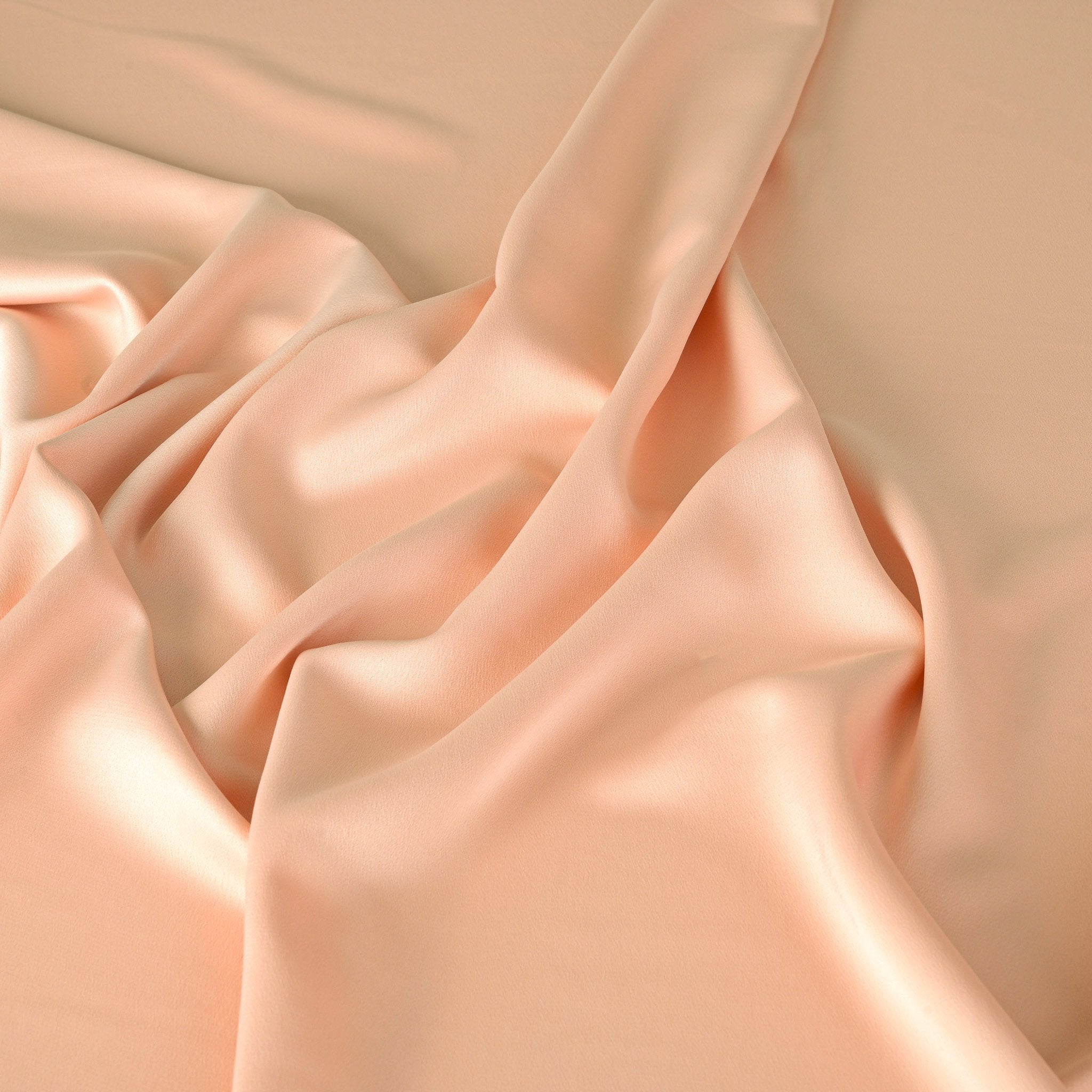 Peach Satin Fabric 98883