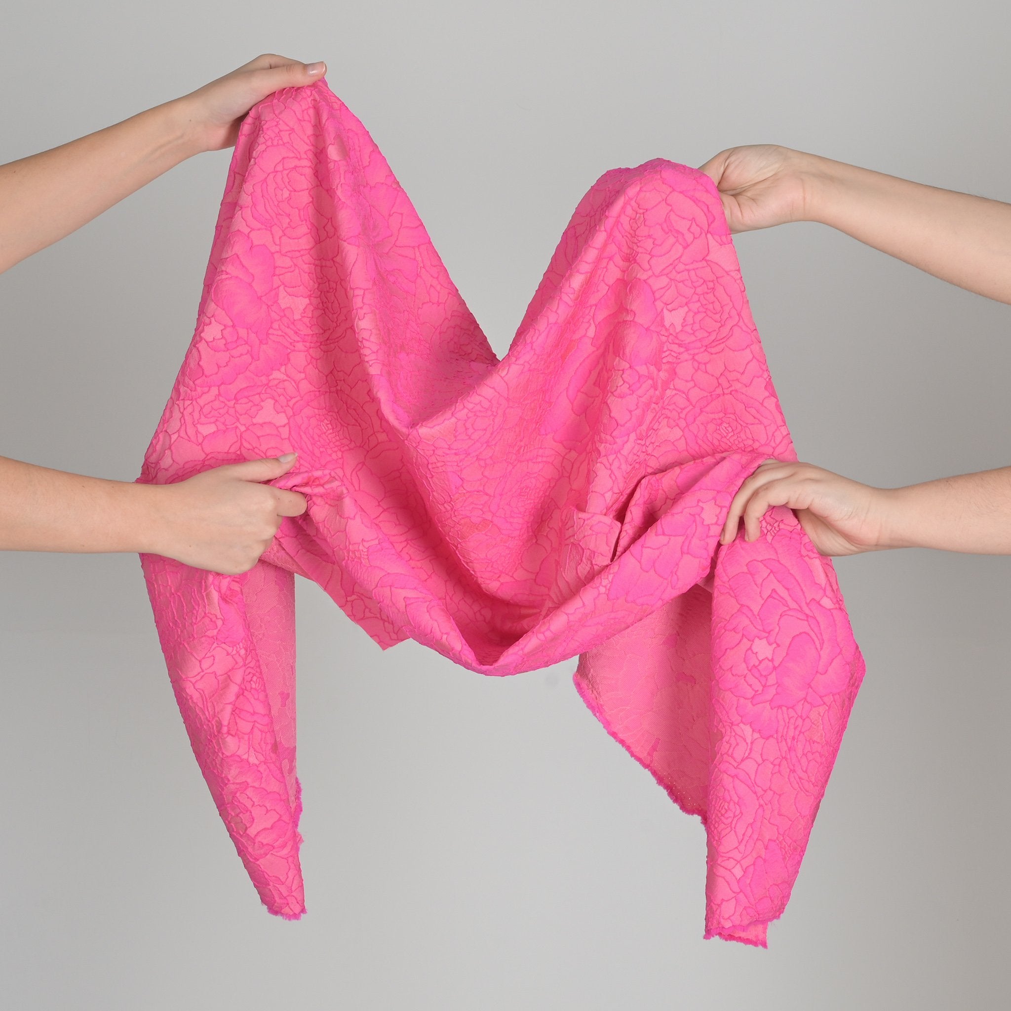 Pink Jacquard Fabric 4377