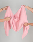 Pink Textured Wool Fabric 96870