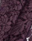 Purple Floral Lace Fabric 81969