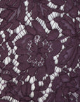 Purple Floral Lace Fabric 81969