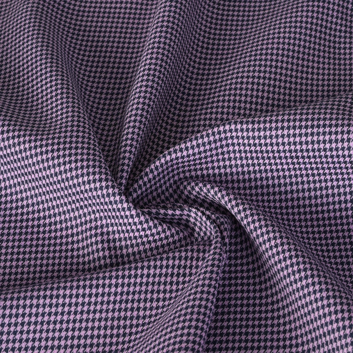 Purple Pied de Poule Suiting Fabric 4239