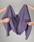 Purple Pied de Poule Suiting Fabric 4239