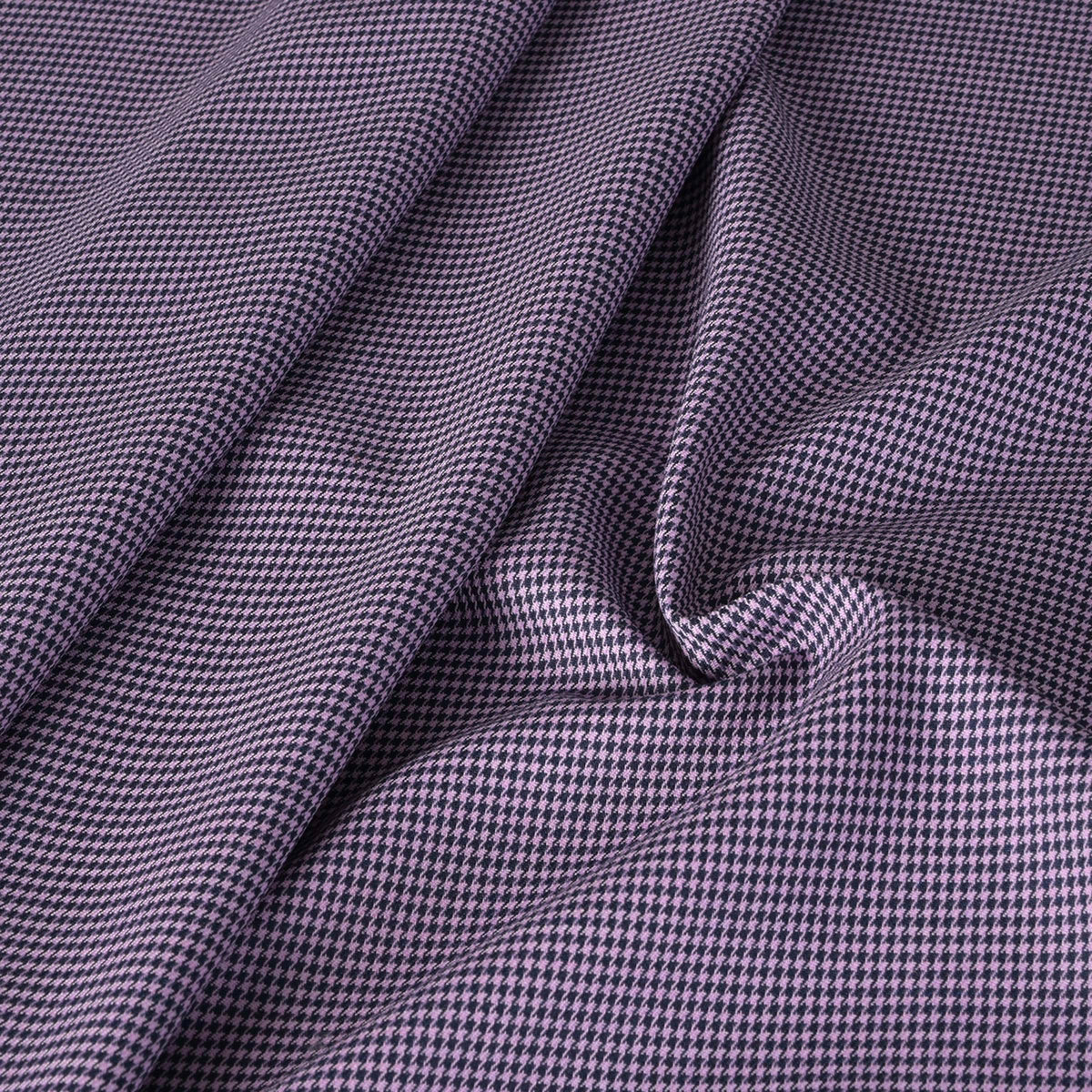Purple Pied de Poule Suiting Fabric 4239