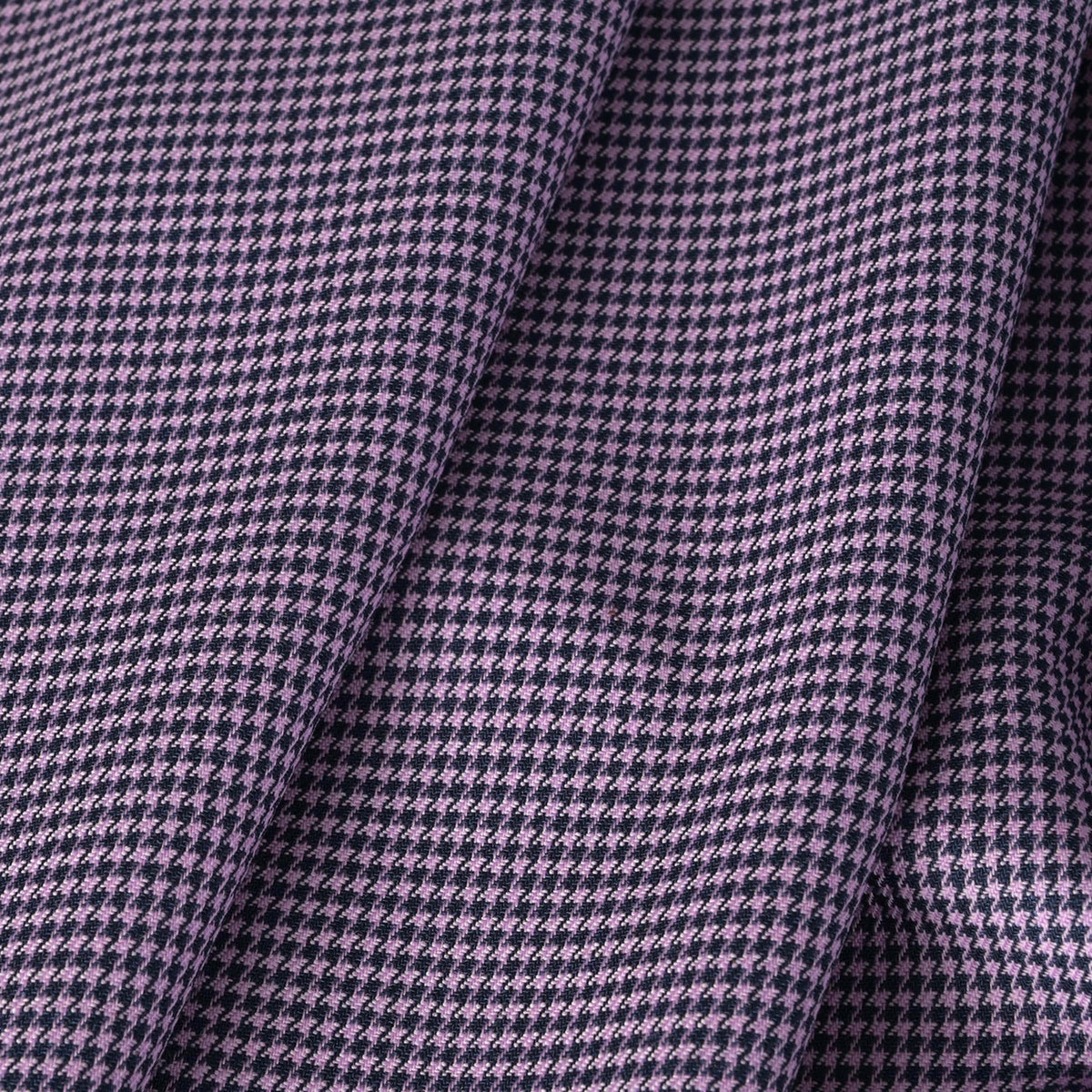 Purple Pied de Poule Suiting Fabric 4239