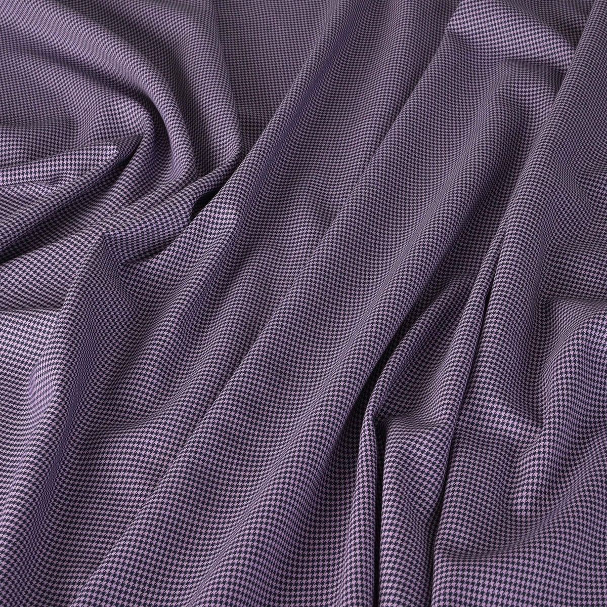 Purple Pied de Poule Suiting Fabric 4239
