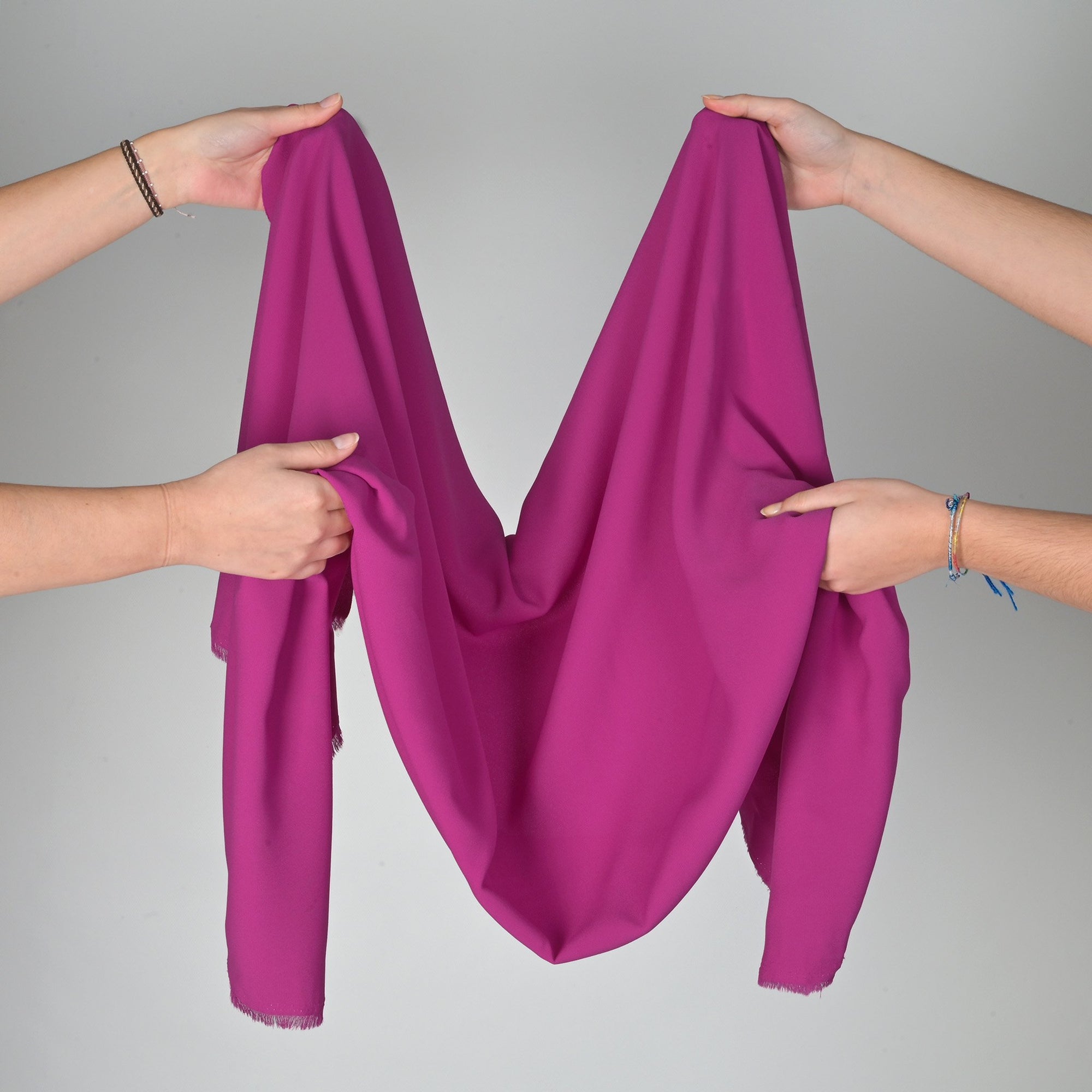Purple Satin Backed Crepe Fabric 5640
