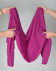 Purple Satin Backed Crepe Fabric 5640