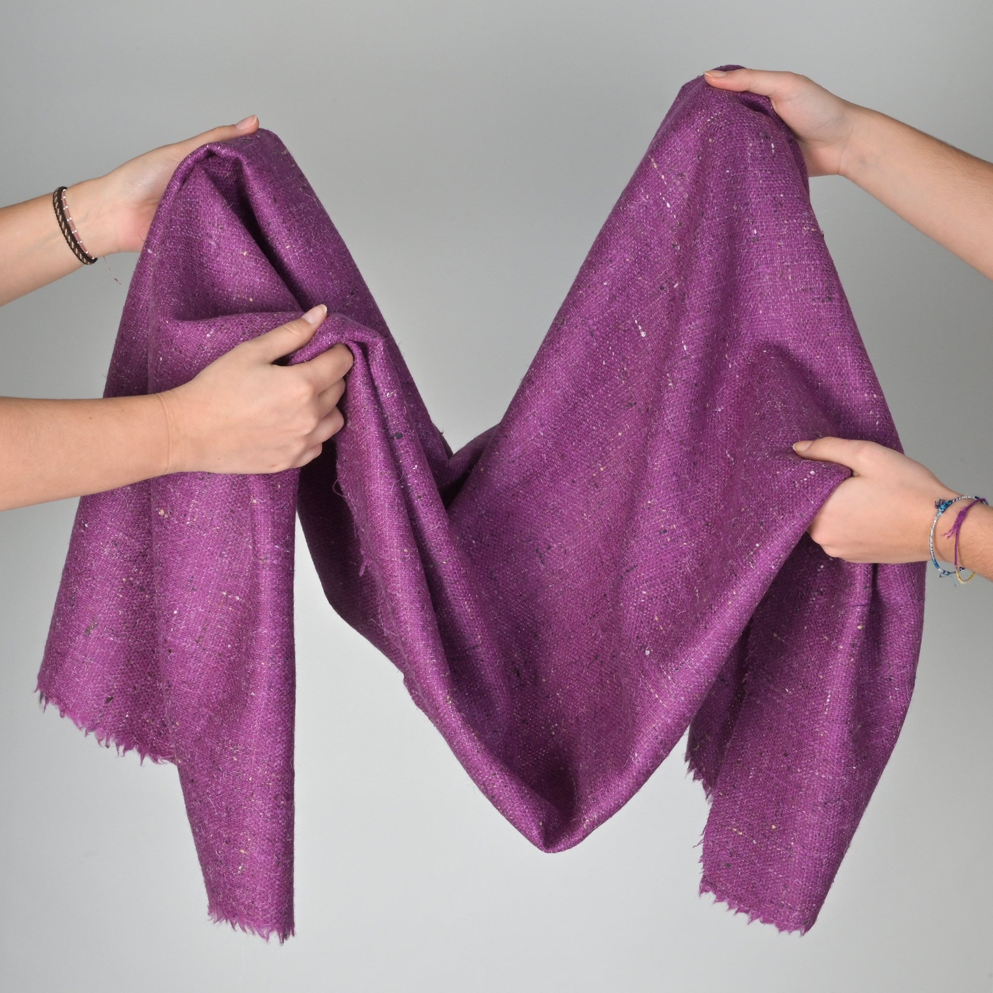 Purple Tweed Fabric 79150