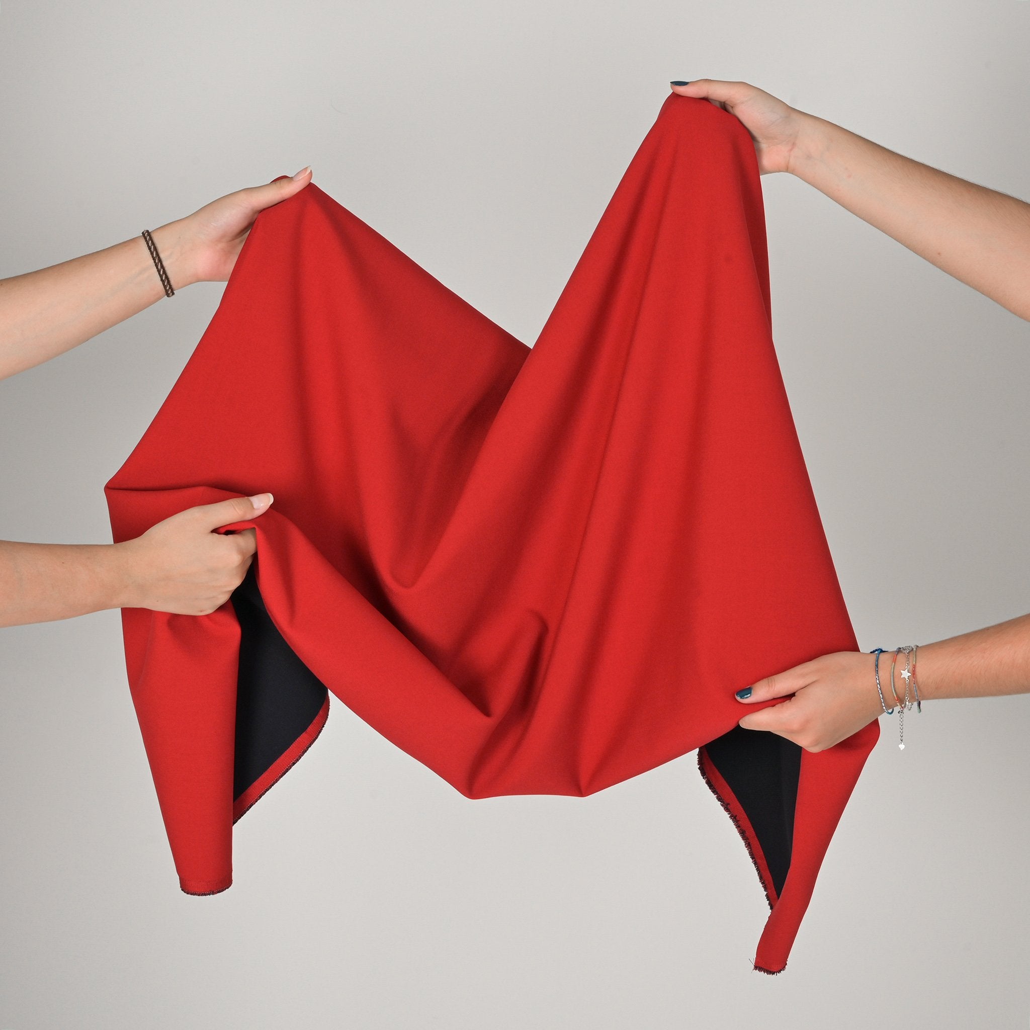 Red Double Faced Suiting Fabric 3124