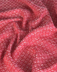 Red Geometric Jacquard Fabric 96915