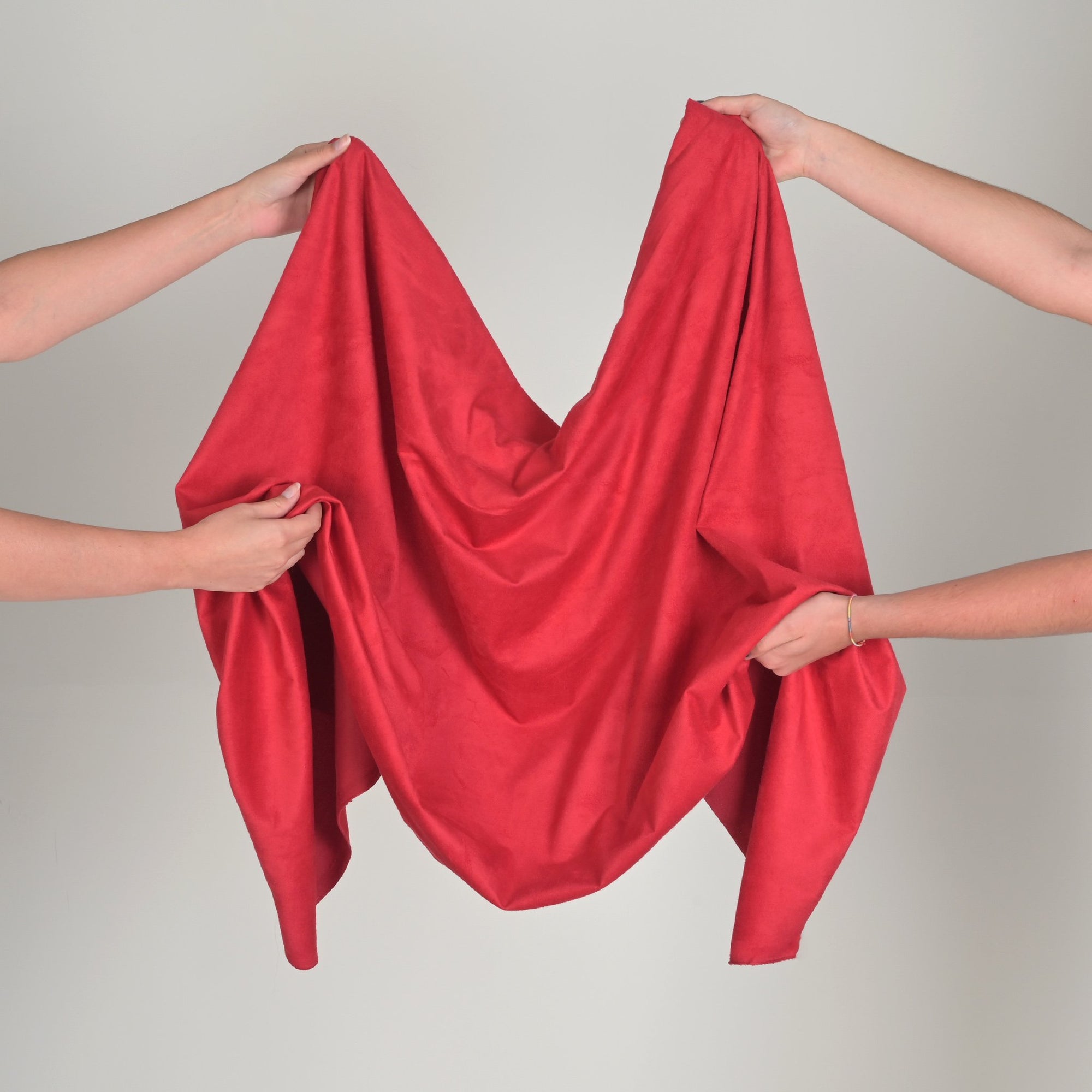Red Suede Fabric 4959