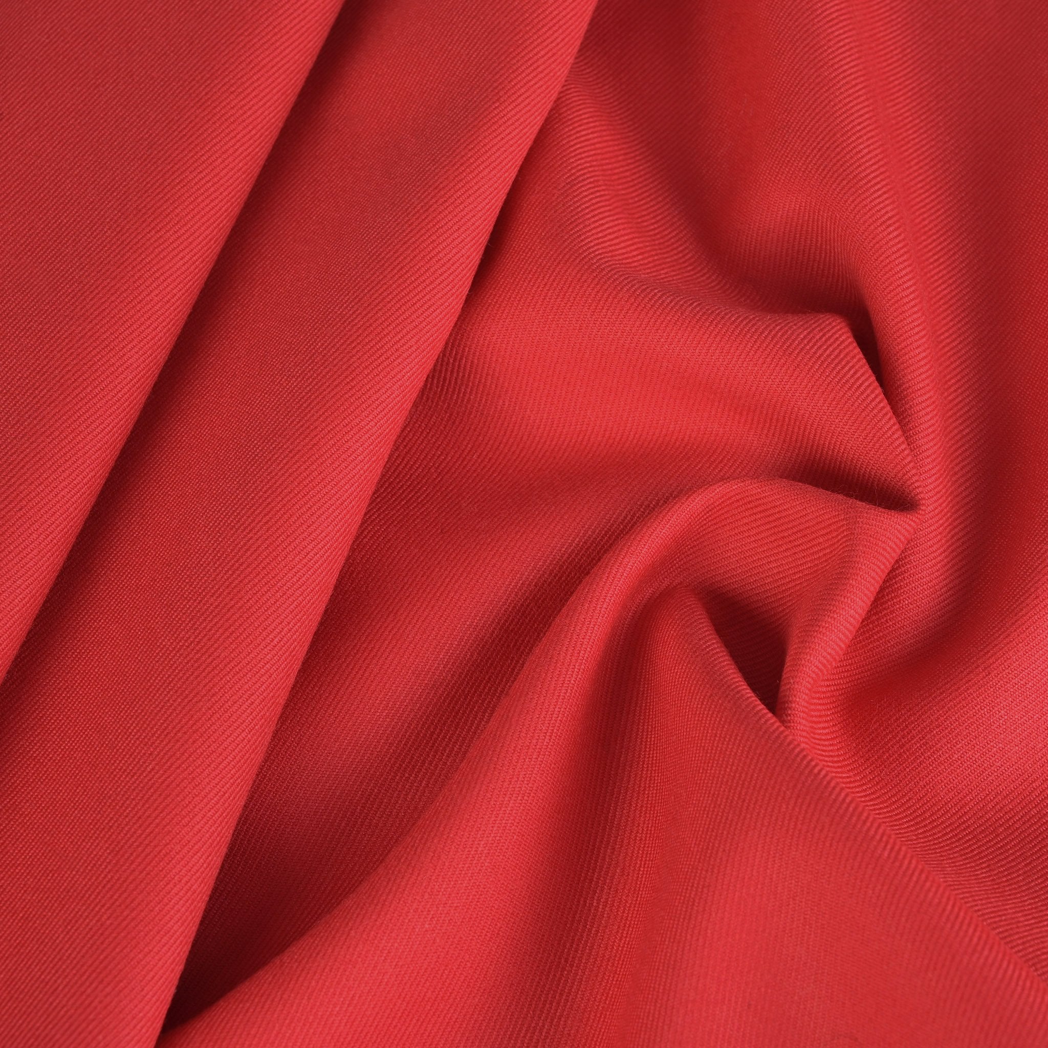 Red Woollen Twill Fabric 95397