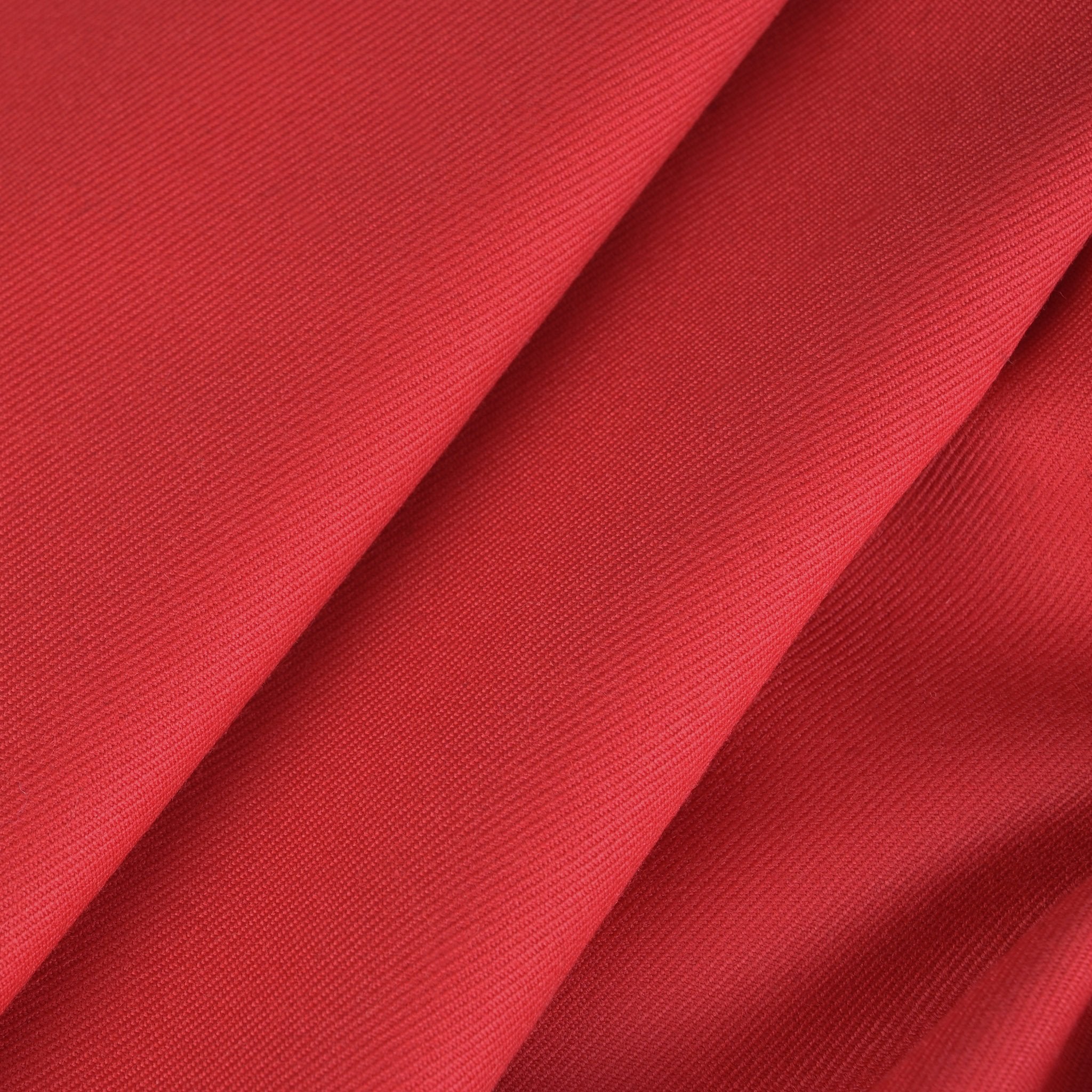 Red Woollen Twill Fabric 95397