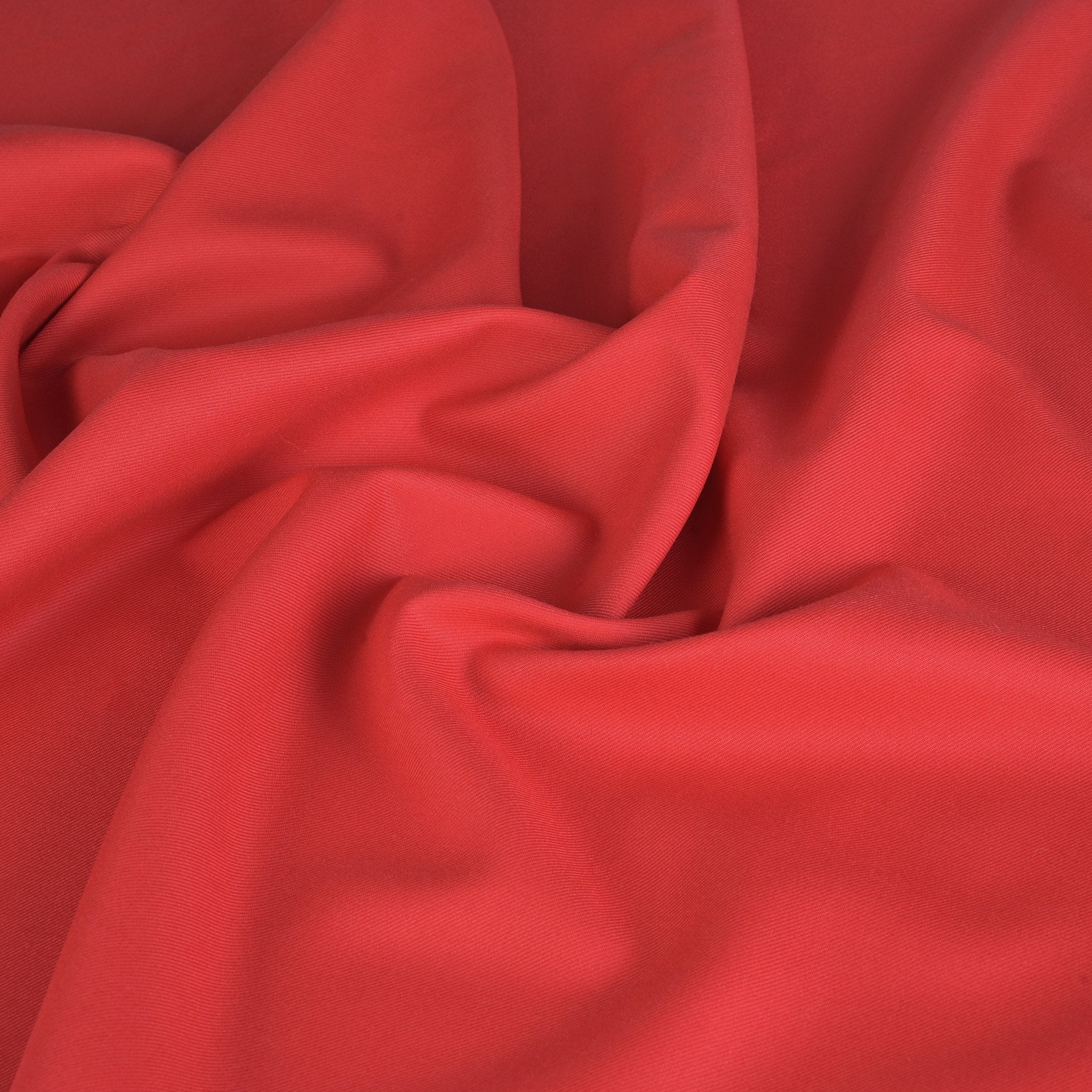 Red Woollen Twill Fabric 95397