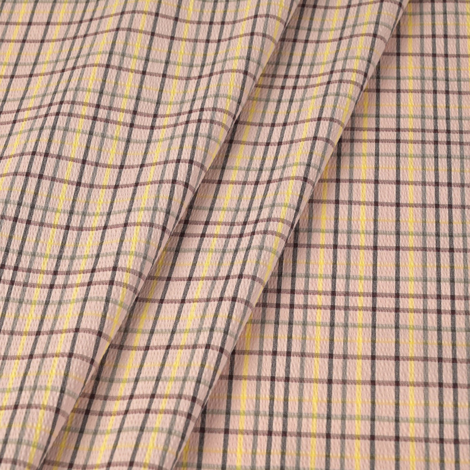 Rose Check Shirting Fabric 11139
