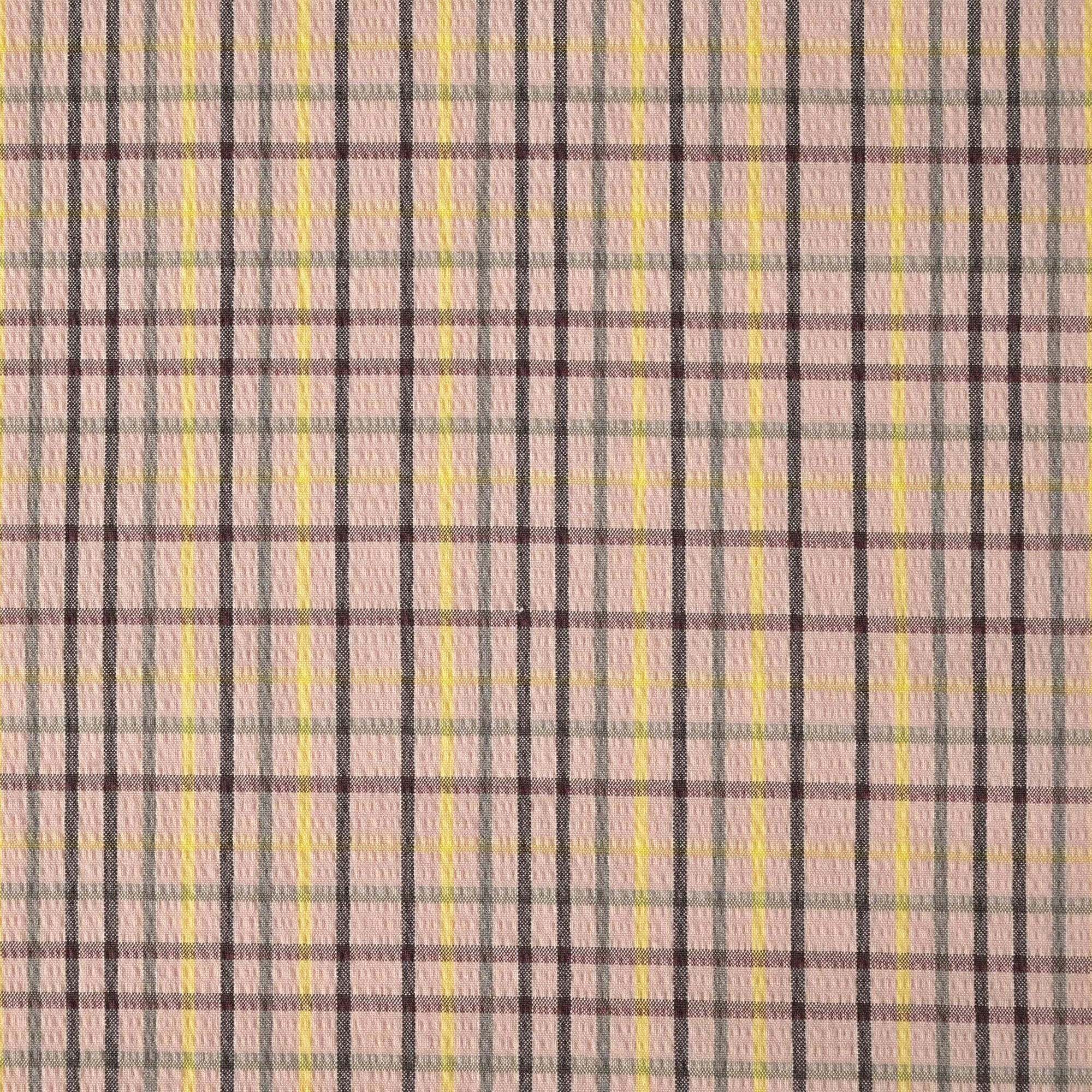 Rose Check Shirting Fabric 11139