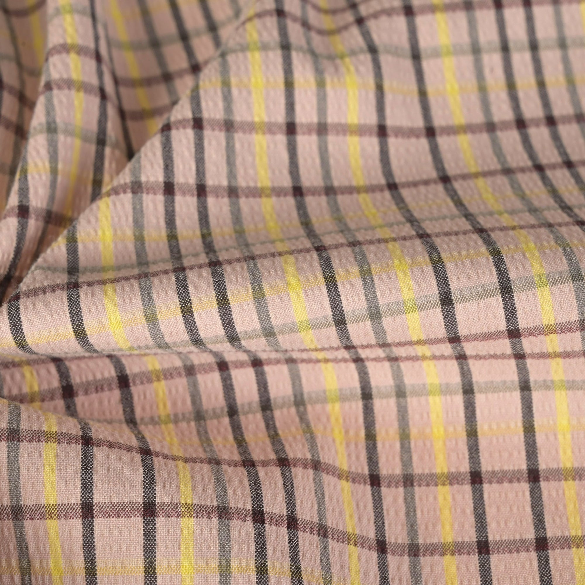 Rose Check Shirting Fabric 11139
