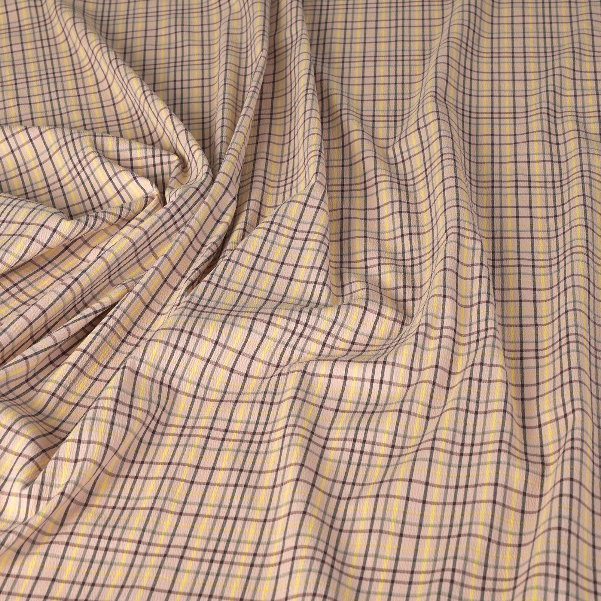 Rose Check Shirting Fabric 11139