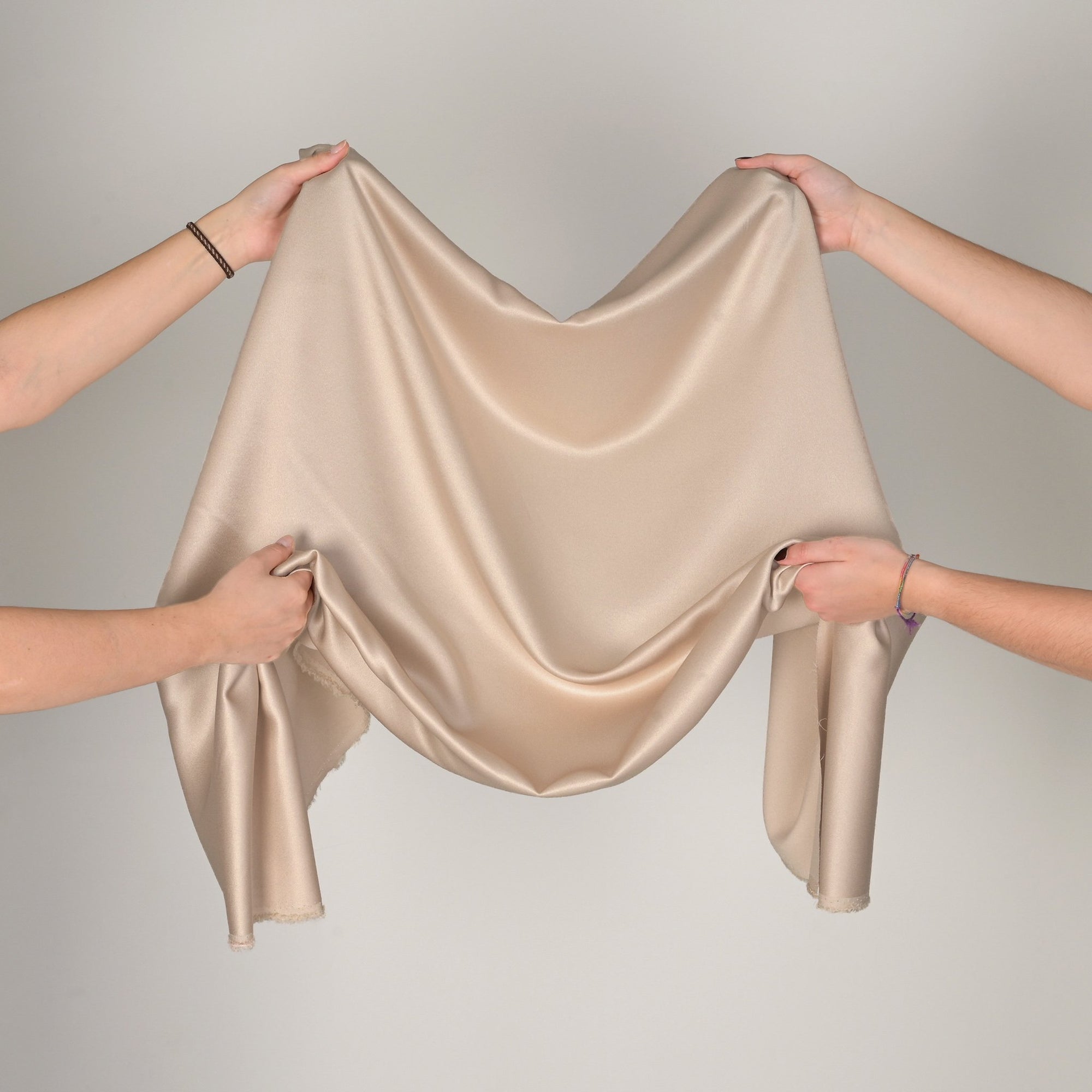 Rose Satin Backed Crepe Fabric 74781